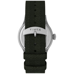 Timex Men's Expedition North Sierra Watch - Black Strap Cream Dial Stainless Steel Case - Green