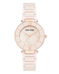 Anne Klein Women's AK/3266 Premium Crystal Accented Ceramic Bracelet Watch