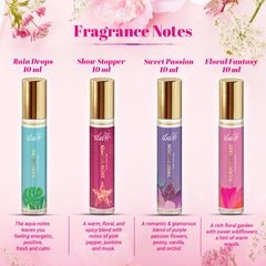 Iba Halal Care Pure Perfume Gift Set - Set of 4 Alcohol Free Rollerball Perfumes