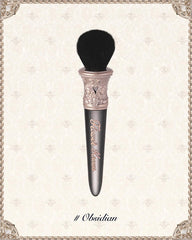 Flower Knows Little Angel Blush Brush - Premium Makeup Brush for Liquid, Cream, Powder - Buffing, Blending, Face - Soft Synthetic Bristles (Obsidian)