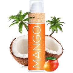 COCOSOLIS MANGO Organic Tanning Lotion - Organic Tanning Oil with Vitamin E & Mango Scent for a Fast Intensive Tan - Tanning Oil for Beach or Tanning Beds – Sun Tan Oil for Face & Body (3.72)