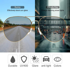 KANASTAL Polarized Sunglasses for Women and Men, Metal Frame Sun Glasses Retro Shades for Mens Driving Outdoor Military Style 100% UV400 Protection