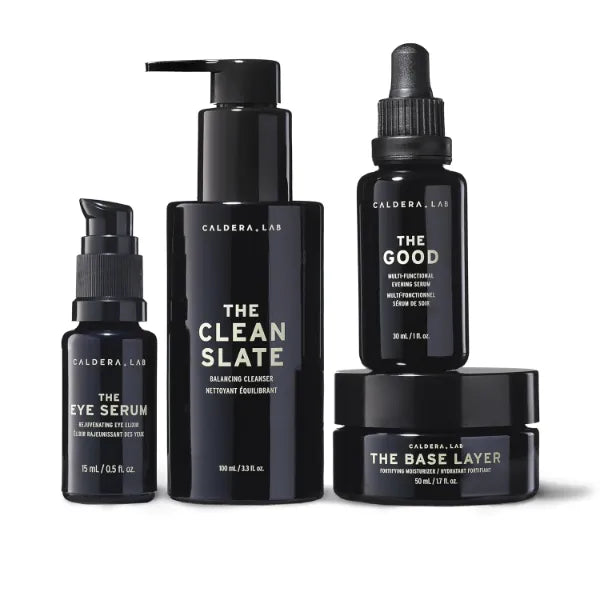 Caldera + Lab The Regimen Rich with The Eye Defense – Complete Men’s Skincare Bundle for Clean, Healthy Skin