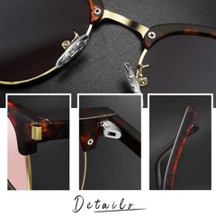Joopin Polarized Semi Rimless Sunglasses Men Women, Classic Half Frame Sun Glasses UV Protection