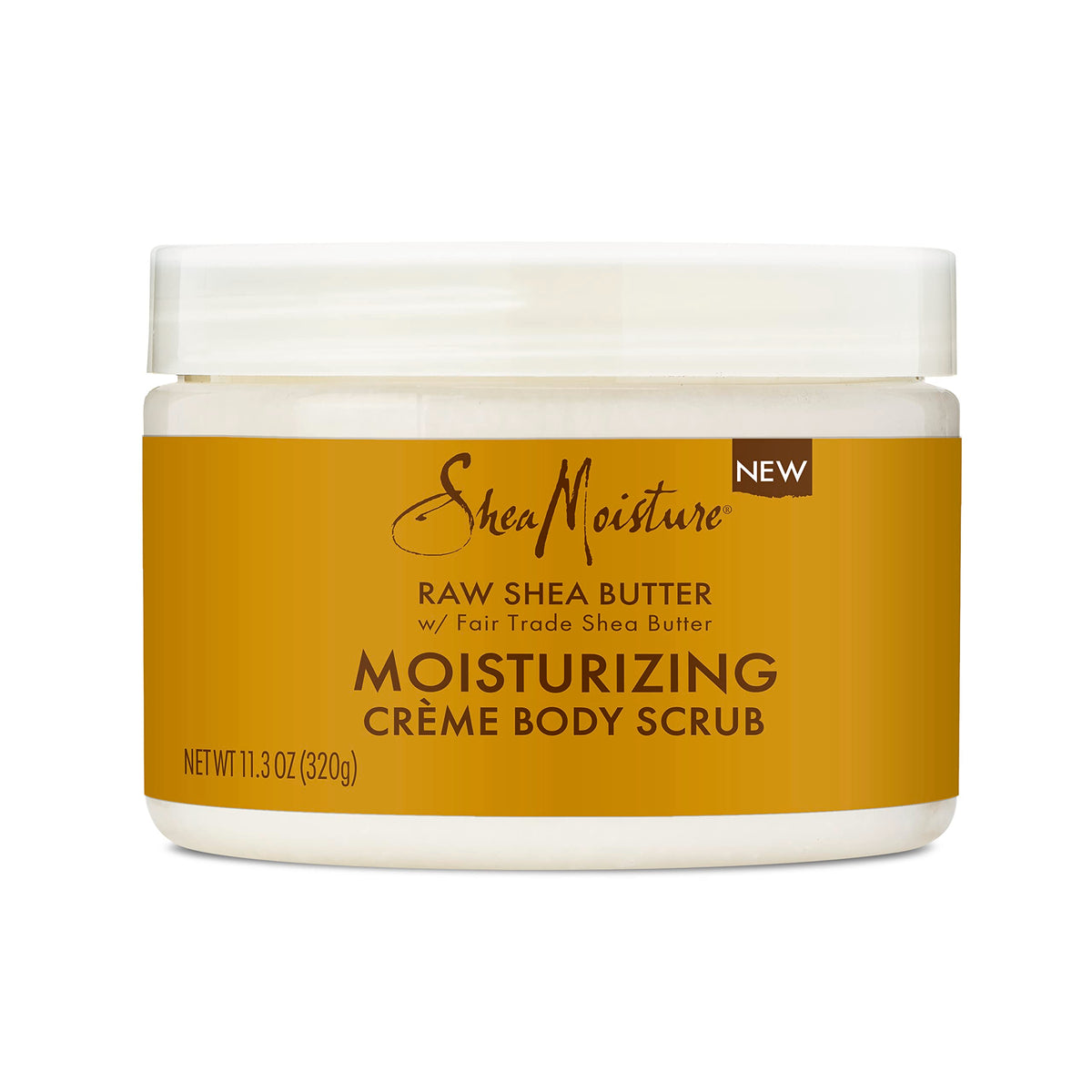 SHEA MOISTURE Raw Fair Trade Butter Moisturizing Exfoliating Crème Body Scrub for Dull Skin 11.3 oz