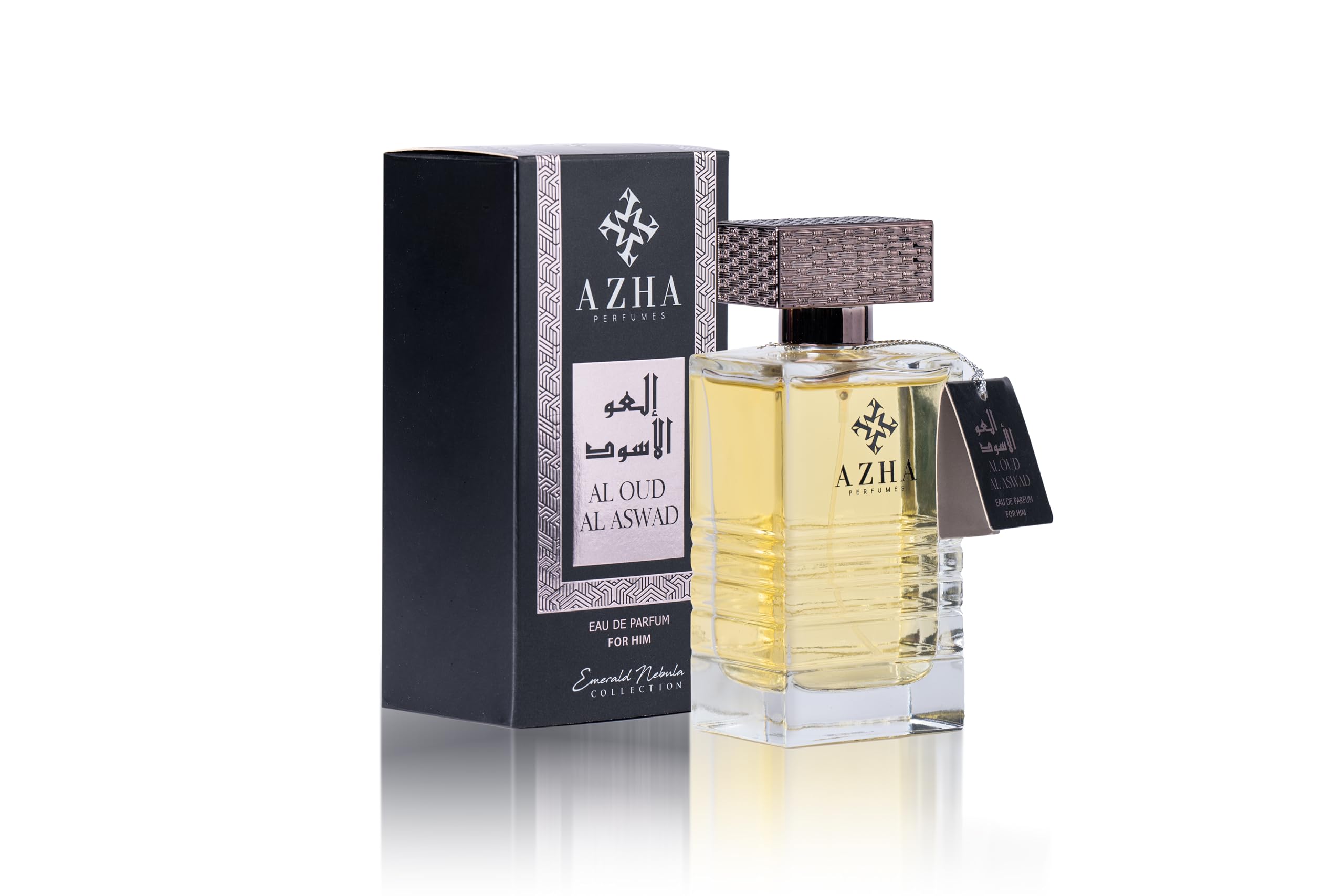 AZHA PERFUMES - Al Oud Al Aswad Eau de Parfum Spray for Men 100 ml