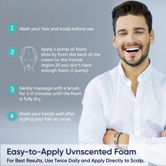 Artimore 5% Minoxidil Foam 1PCS, 5% Minoxidil for Men Foam, Minoxidil for Women Hair Growth, Minoxidil Foam for Women, Minoxidil Foam for Men Hair., Blue