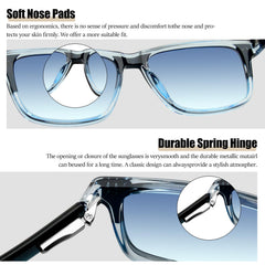 KANASTAL Polarized Sunglasses for Men Women, Classic Square Sports Sun Glasses Driving, Fashion Shades for Womens Outdoor 100% UV400 Protection