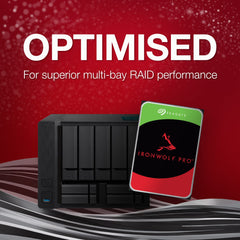 Seagate IronWolf, Pro 16TB, Enterprise Internal NAS HDD – CMR 3.5 Inch, SATA 6GB/s, 7,200 RPM, 256 MB Cache for RAID NAS - Frustration Free Packaging (ST16000NTZ01)