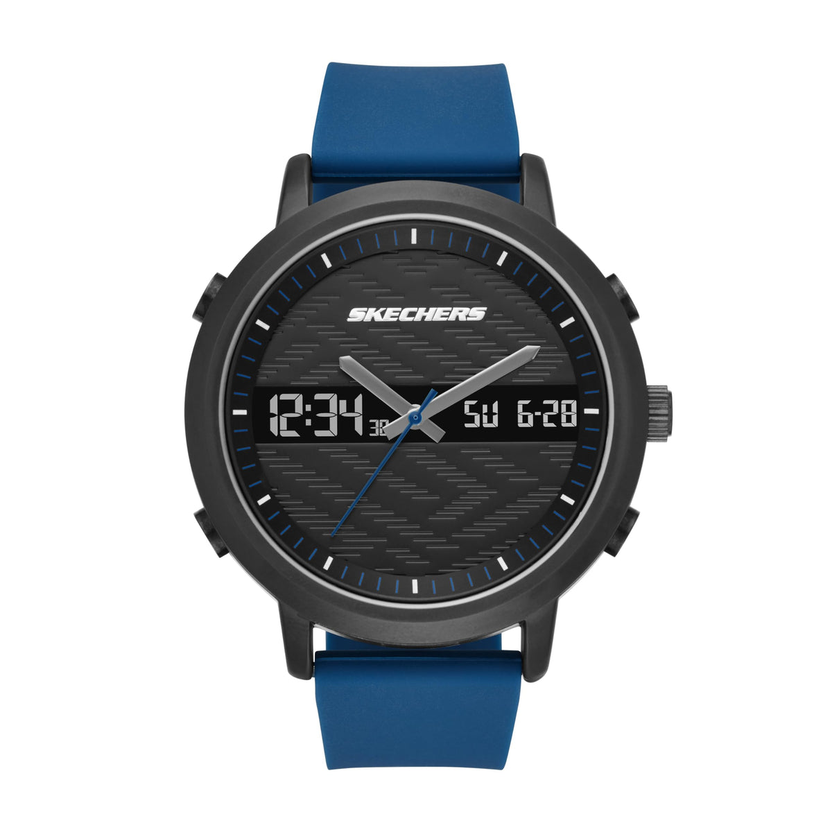 Skechers Analog-Digital Watch for Men - Lawndale Black, Blue