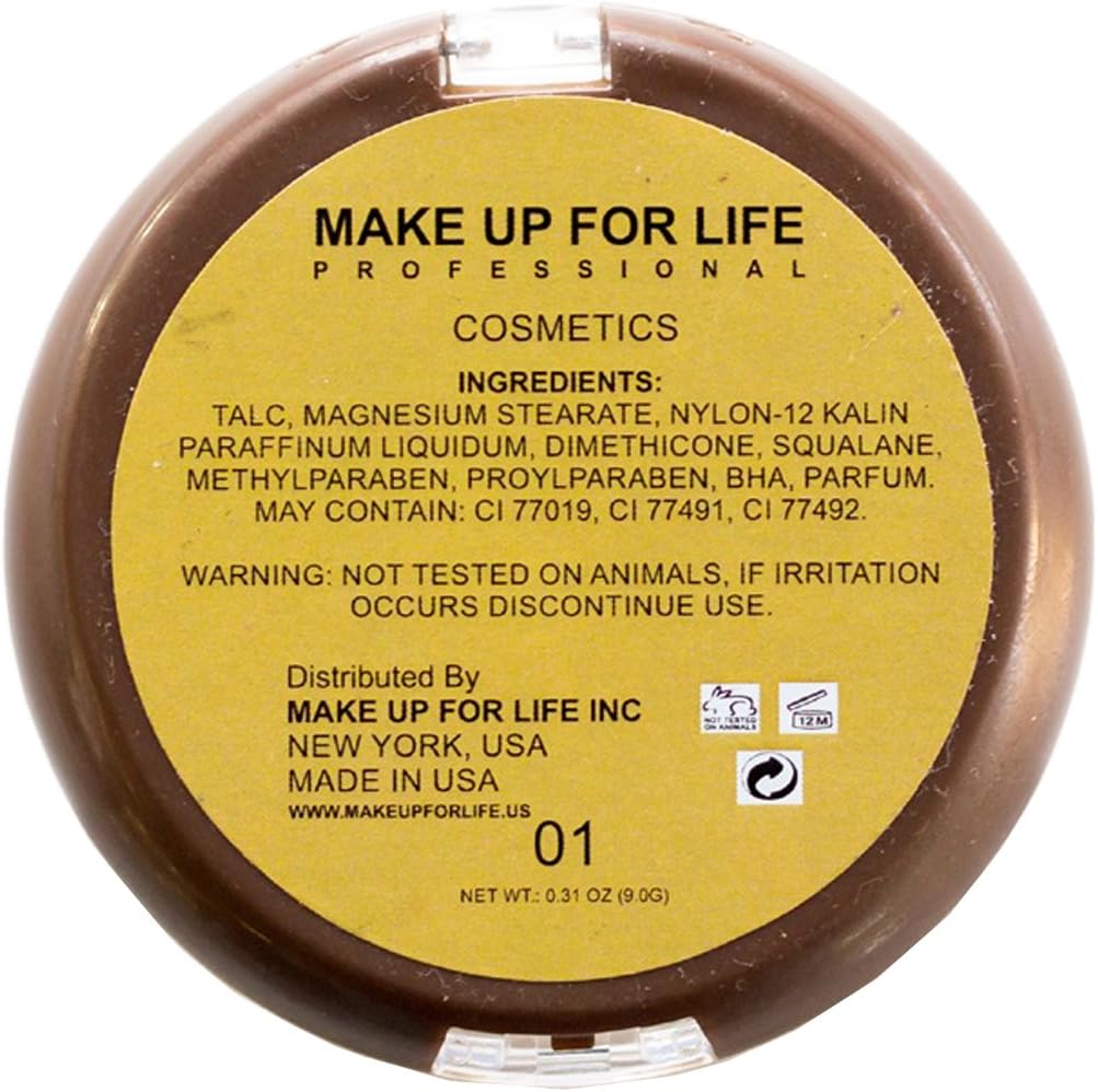 Make Up for Life Professional Bronzer, 01 Beige, 9g