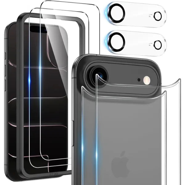 Maxdara for iPhone Air Screen Protector (6.5 inches), iPhone Air Back Screen Protector and Front Screen Protector with Camera Protector [2+2+2 Pack], 9H Hardness
