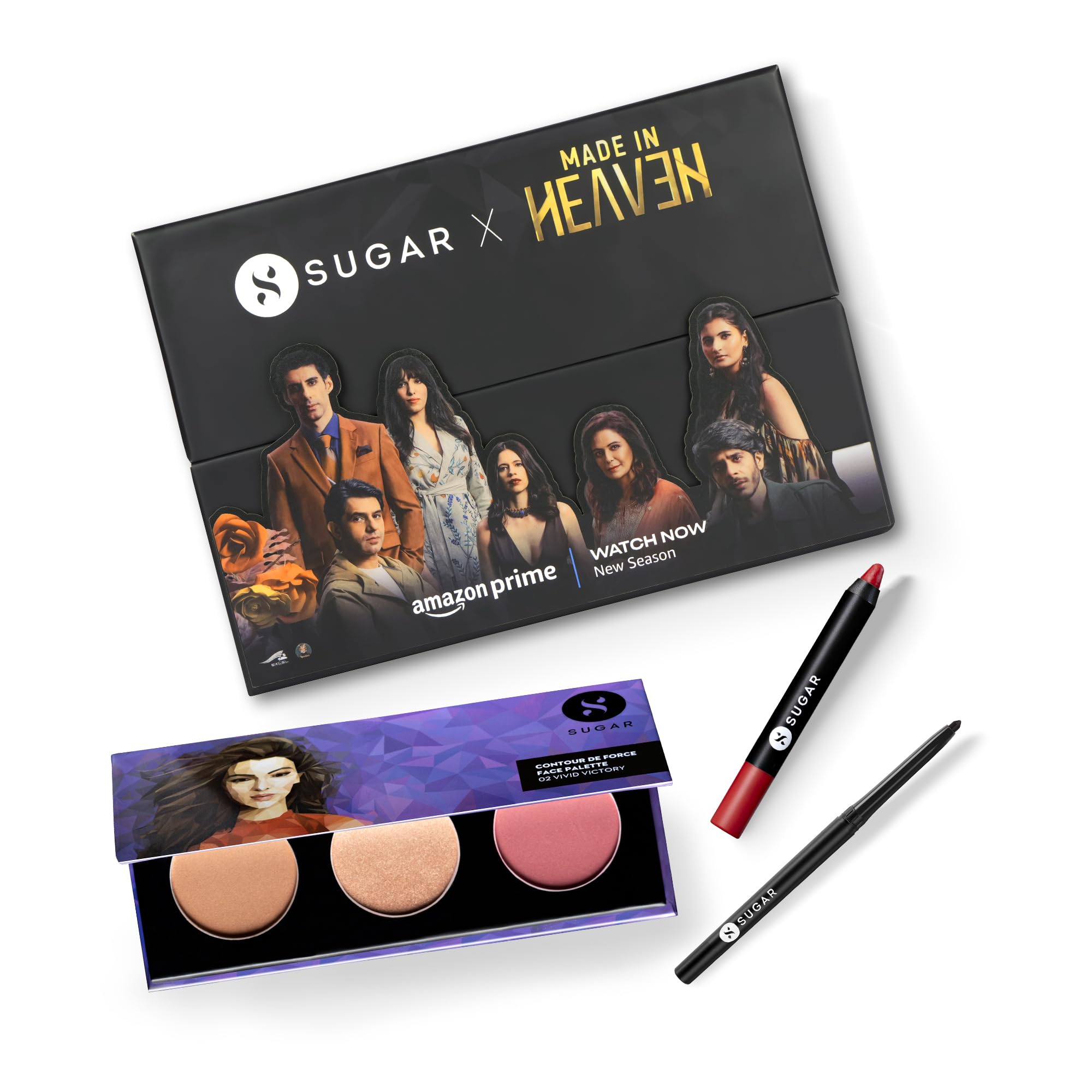 Sugar Compact SUGAR Cosmetics Sugar X Made In Heaven Limited Edition Makeup Kit|Face ...