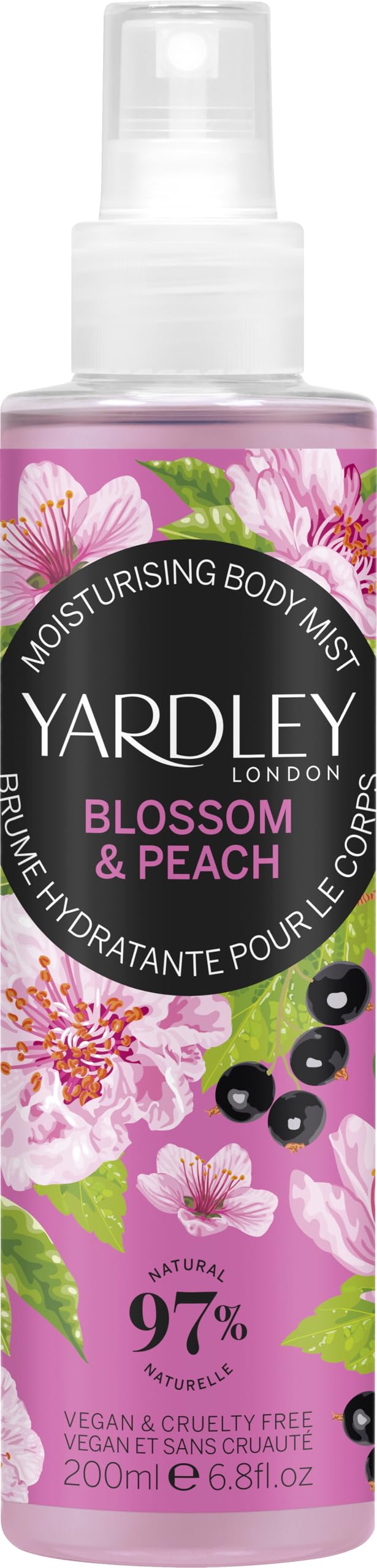 Yardley London Cherry Blossom & Peach Fragrance Mist 200ml