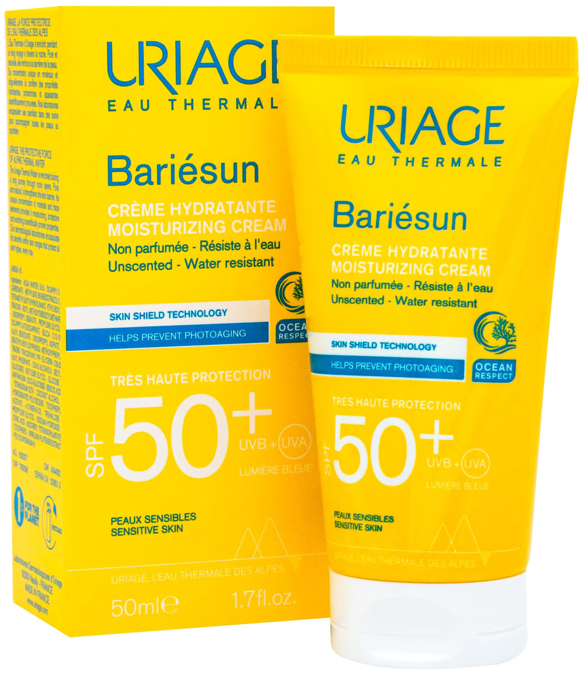 Uriage Bariesun SPF50+ Fragrance-Free Moisturizing Sunscreen Cream 50ml