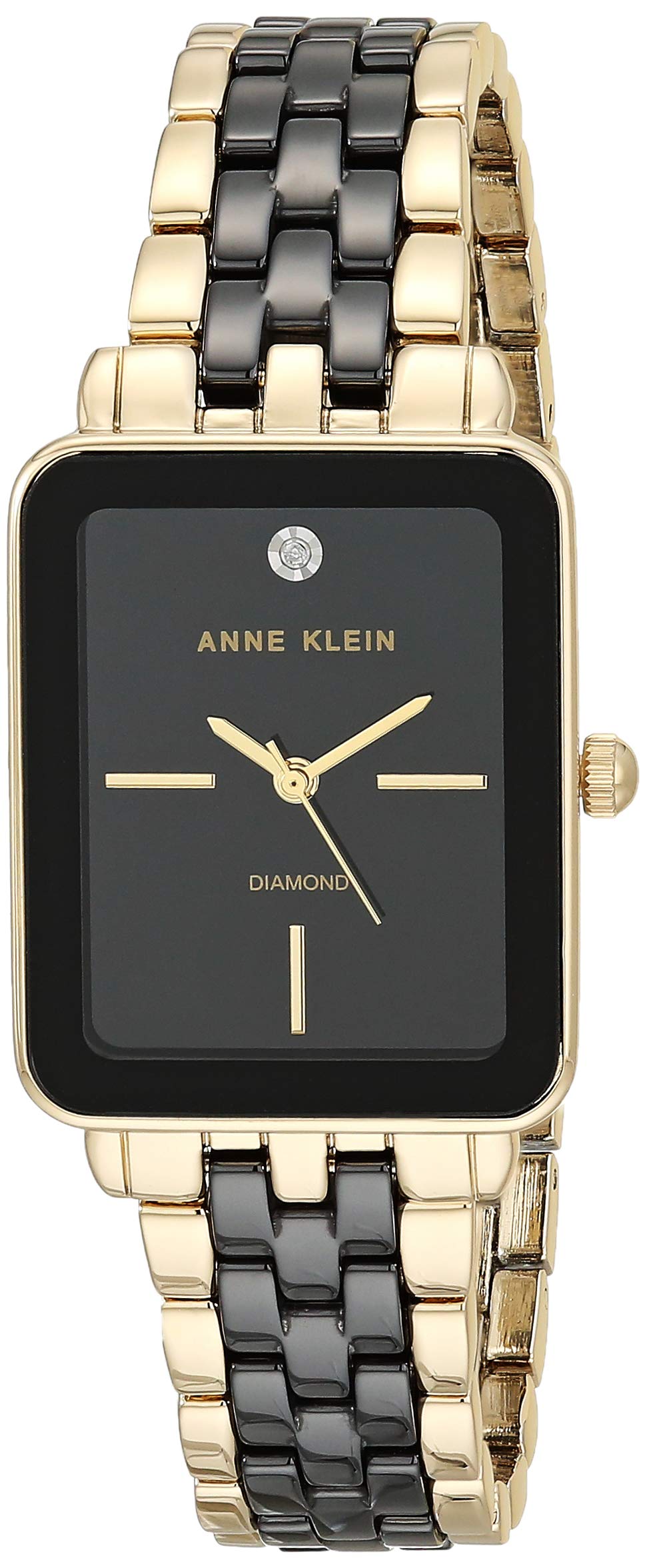 Anne Klein Women's Genuine Diamond Dial Ceramic Bracelet Watch