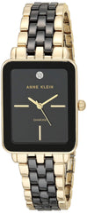 Anne Klein Women's Genuine Diamond Dial Ceramic Bracelet Watch