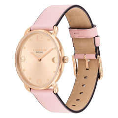 COACH WOMEN'S ROSE GOLD DIAL PINK CALFSKIN STRAP WATCH - 14504288