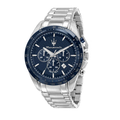 Maserati TRAGUARDO 45 mm Chronograph Men's Watch, Silver, Chronograph