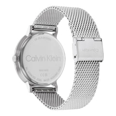 CALVIN KLEIN MEN'S SILVER DIAL STAINLESS STEEL BRACELET WATCH - 25200433