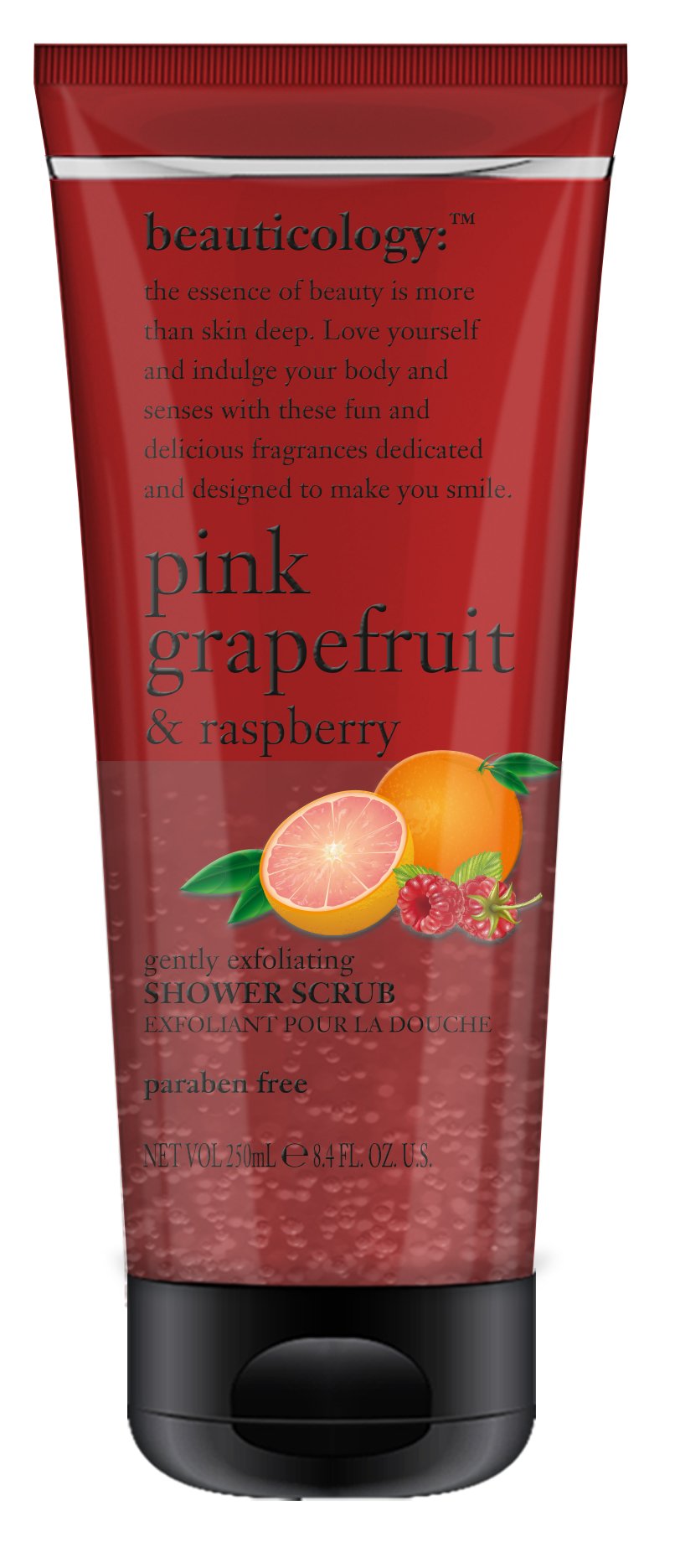Baylis & Harding Beauticology Shower Scrub Pink Grapefruit and Raspberry, 250ml