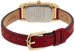 Coach CADIE Women's Watch, Analog-Red / Silver