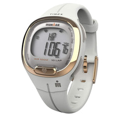 TIMEX Transit+ Watch with Activity Tracking & Heart Rate 33mm - White/Rose Gold-Tone