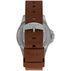 Timex Men's Expedition North Field Post Solar Watch – Black Dial Stainless Steel Case & Bracelet - Brown/Blue
