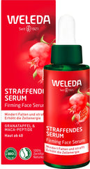Weleda Firming Face Serum with Pomegranate & Maca Peptides, Moisturiser, Moisture Boost, Energises Cell Activity, Reduces Lines & Wrinkles, Vegan, 30ml