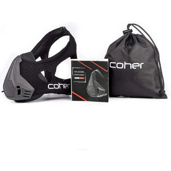 coher Workout Mask Breathing Mask for Men and Women Adjustable Resistance Levels Increase Lung Capacity and Endurance Ideal for Jogging, Sports, Cycling, Fitness