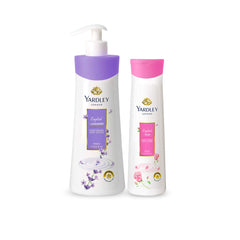 Yardley London Body Lotion, English Lavender, 400 Ml + English Rose, 200 Ml - Luxurious Hydration with Classic Floral Scents