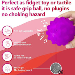 Paporich Baby Textured Multi Ball Set, Sensory Balls for Kids Toddlers 1-3, Extured Hand Catching Balls, 18 Months Baby Learning Grasping Soft Sensory Toys for Kids Gift (Set of 6)