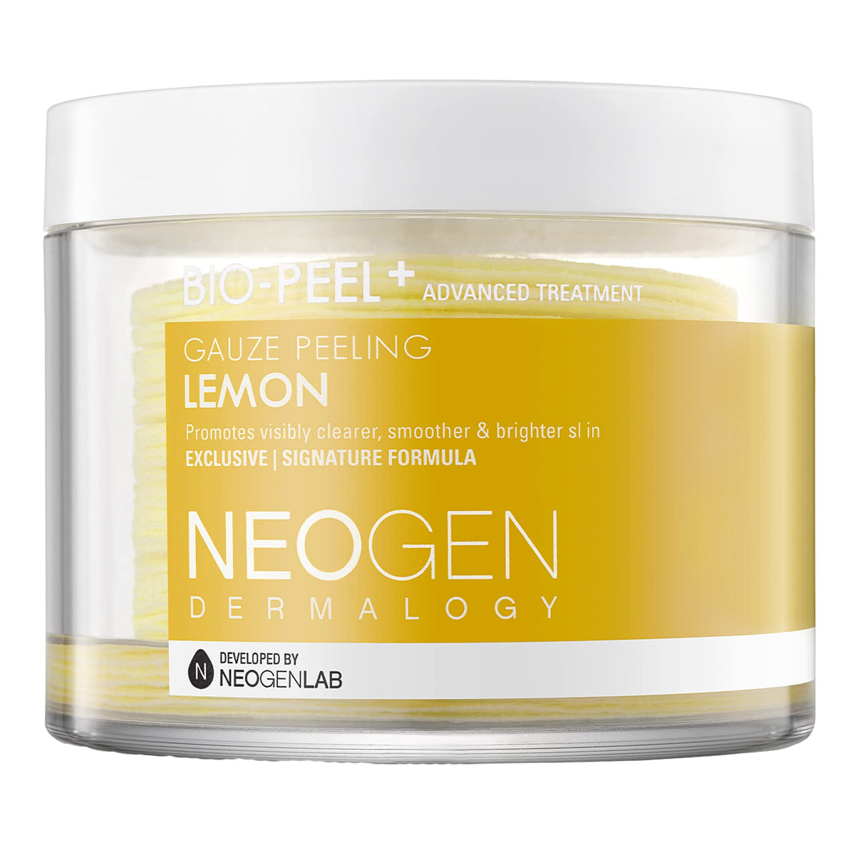 DERMALOGY by NEOGENLAB Bio-Peel + Advance Treatment Gauze Peeling Pads, Lemon - 200 ml