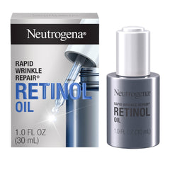 Neutrogena Rapid Wrinkle Repair Retinol Anti-Wrinkle Oil, Lightweight Anti-Wrinkle Face Serum to Fight Dark Spots, Deep Wrinkle Treatment, 0.3% Concentrated Retinol, 1.0 fl. oz