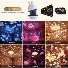 Oxsaytee Star Projector Night Light for Kids, Kids Night Light Projector with Remote AUTO Timer Dimmable for Bedroom Decor Rechargeable Toddler Night Light for Boys Girls Baby Gift