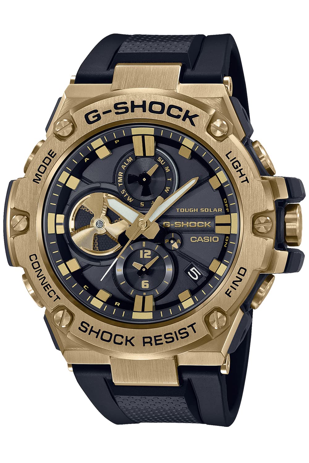 G-Shock Casio GST-B100GB-1A9JF [ G-Steel] Watch Shipped from Japan Aug 2022 Model, black, Sport