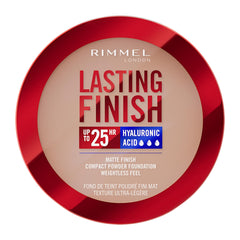 Rimmel Lasting Finish, 006 - Rose Vanilla, Compact Foundation, Soft-Focus Finish, Matte Finish, Full Coverage, SPF20, Vegan Formula, 7g