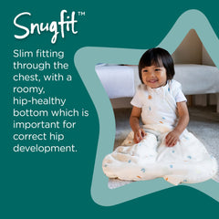 Tommee Tippee Baby Sleep Bag, The Original Grobag, Hip-Healthy Design, Soft Cotton-Rich Fabric, 6-18m,1.0 TOG, Sleeping Pip