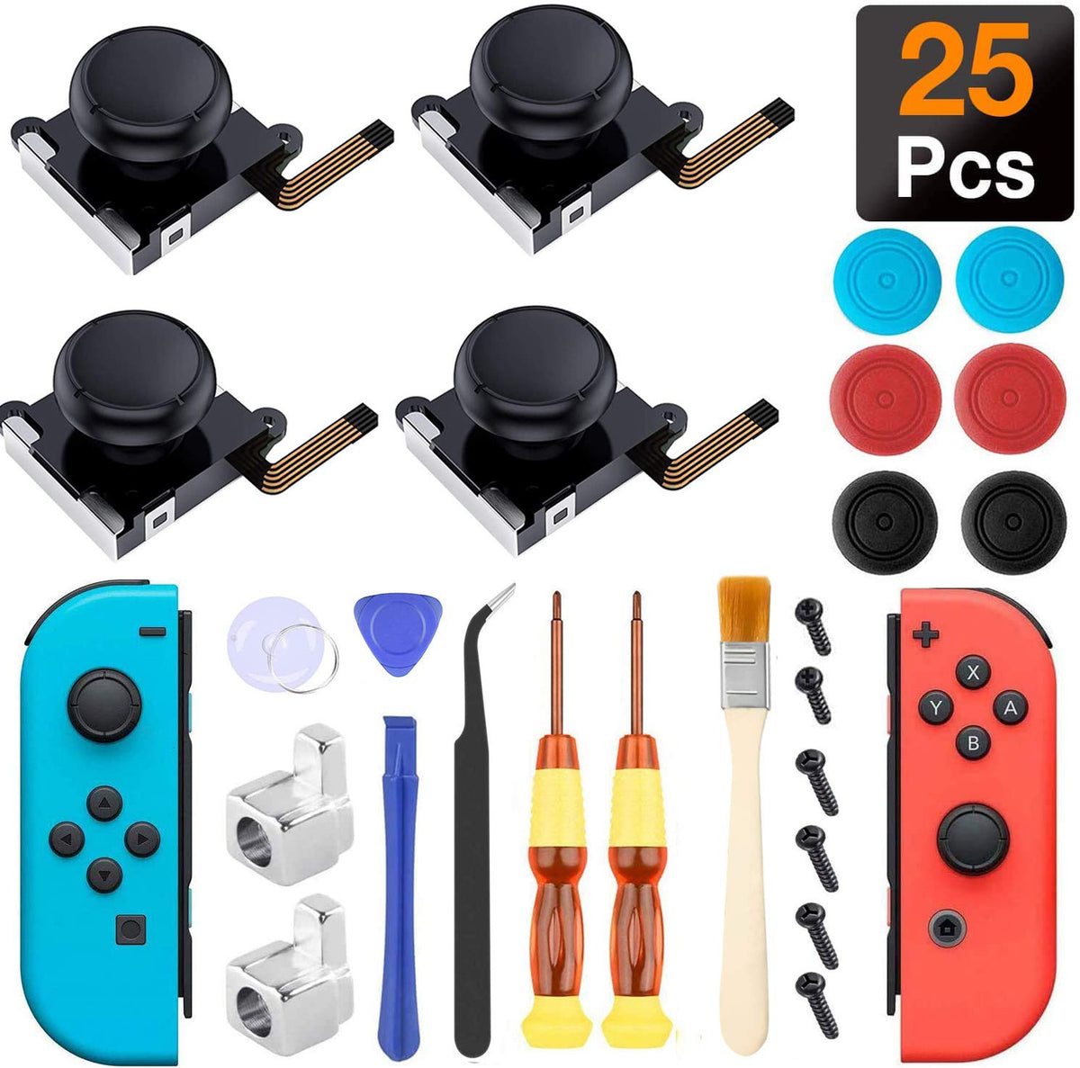 Joycon Joystick Replacement for Nintendo Switch - Pack of 4