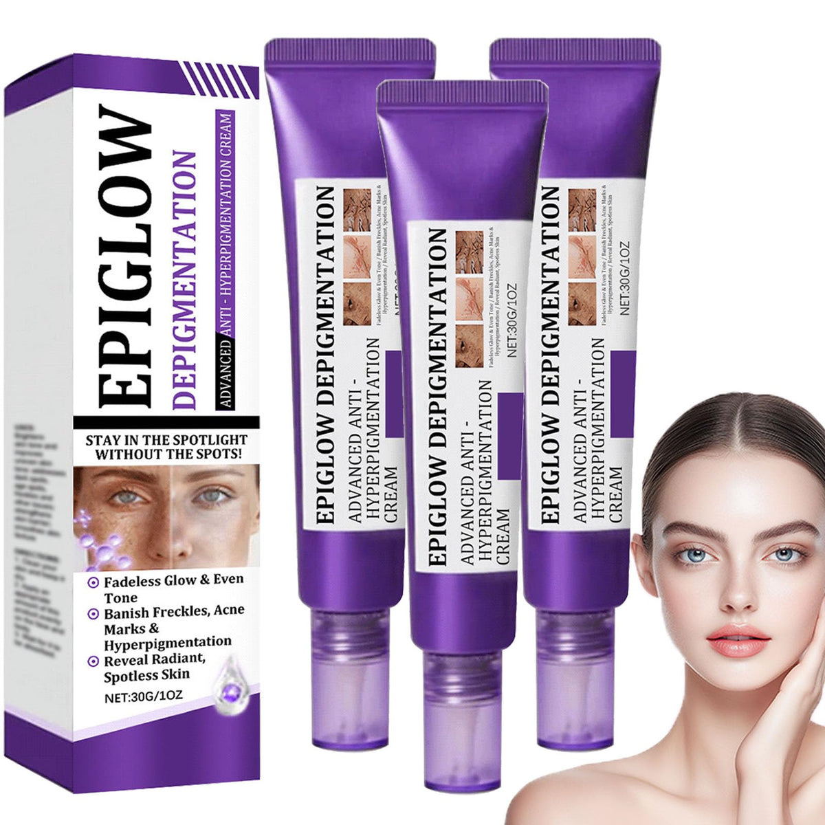 Epiglow Melanex Advanced Anti-Hyperpigmentation Cream, Anti Ageing Face Cream, Dark Spot Remover for Face, Brightening Freckle With Niacinamide, Tone Correcting Moisturizer, Reduces Wrinkles (3)