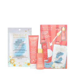 Pacifica Beauty | Glow Baby Vitamin C Trial + Value Kit | 3-Piece Skin Care Gift Set & Beauty, Wanderlust Spray Perfume Trial Set, Island Vanilla, 5 Scents, Fragrance Sampler