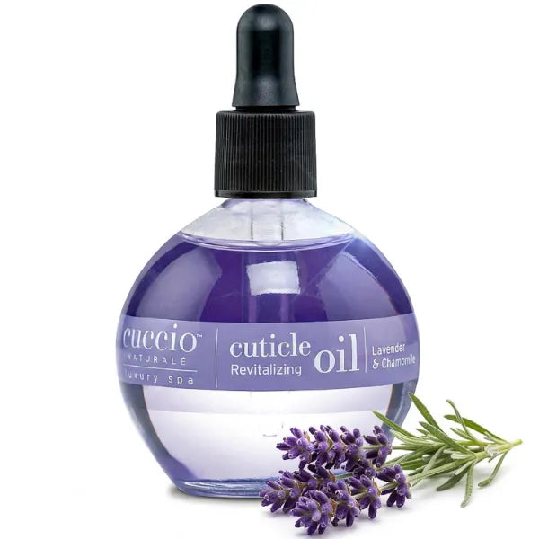 Cuccio Naturale Lavender & Chamomile Revitalizing Cuticle Oil, Lightweight Fast Absorbing Hydrating Nail & Cuticle Conditioner, Cold Pressed Oils + Vitamin E, 2.30 Fl Oz