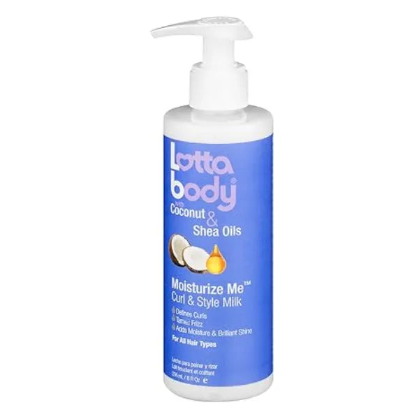 Lottabody Curl Defining Mousse, Medium Hold,& Coconut Oil Curl & Style Milk, Defines Curls
