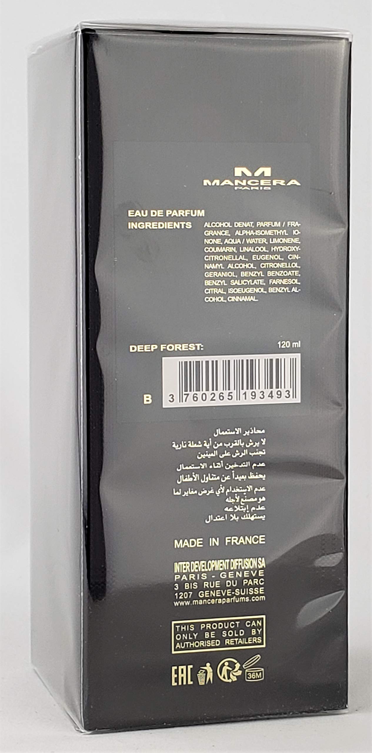 Mancera Deep Forest Unisex Eau De Perfume, 120 ml