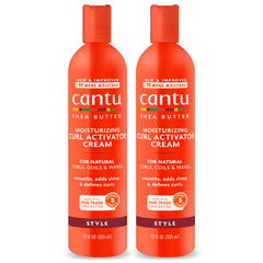 Cantu Moisturizing Curl Activator Cream for Natural Hair with Pure Shea Butter, 12 fl oz Pack of 2 Packaging May Vary, White