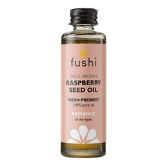 Fushi Organic Raspberry Seed Oil, Fresh-Pressed, Rich in Vitamin E & Carotenoids, Best for Irritated Skin, Dry Skin & Fine Lines, Ethical & Vegan Society Approved, Made in the UK, 50ml