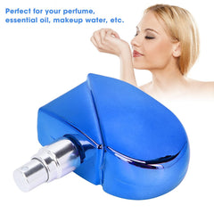 Atomizer Perfume Bottle, Refillable Perfume Spray Bottle Spraying Uniform Fine Mist Glass 25ml for Travel for Essential Oil(B306R blue)