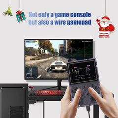 Aivuidbs RG353V Retro Handheld Game with Dual OS Android 11 and Linux,RG353V with 64G TF Card Pre-Installed 4452 Games Supports 5G WiFi 4.2 Bluetooth Online Fighting,Streaming and HDMI