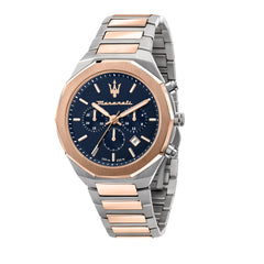 Maserati Stile 45 mm Chronograph Men's Watch, Gold, 8033288908005 - Silver
