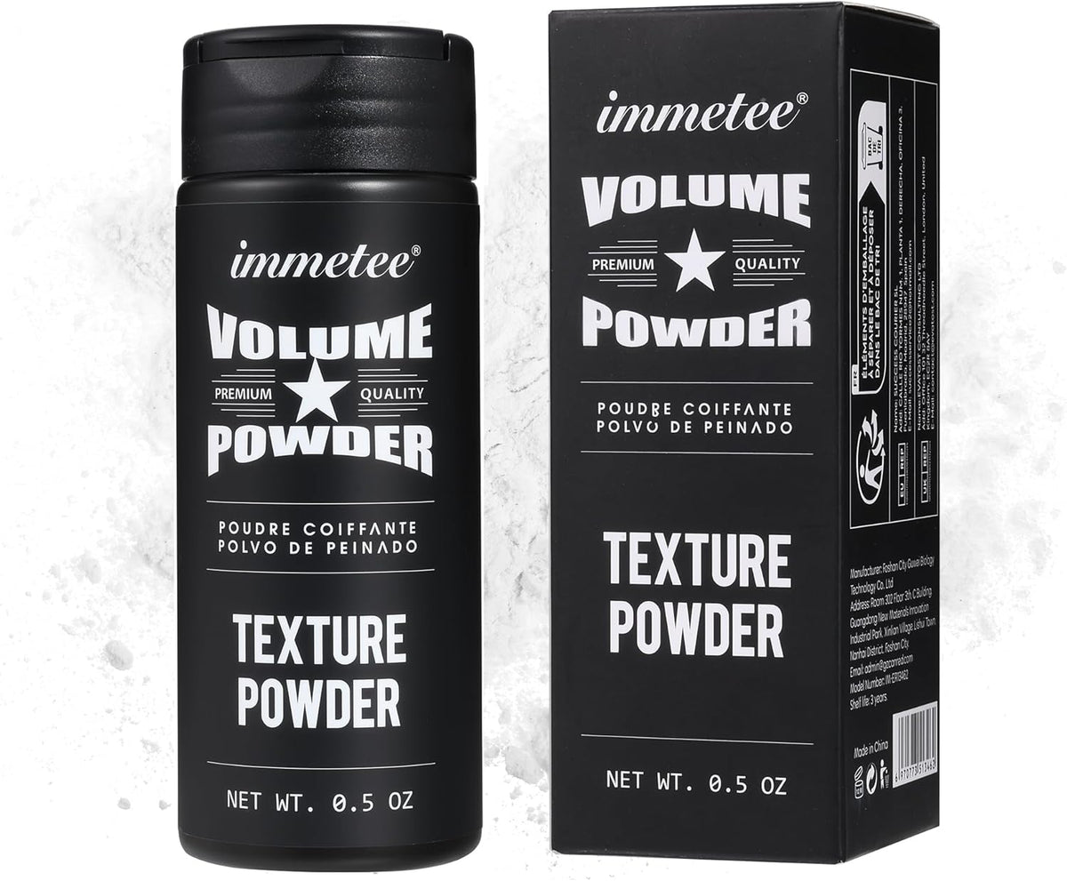 immetee Hair Volume Powder, Texture Styling for Men and Women, Light Control Natural Matte Look, Root Lifting - 14g